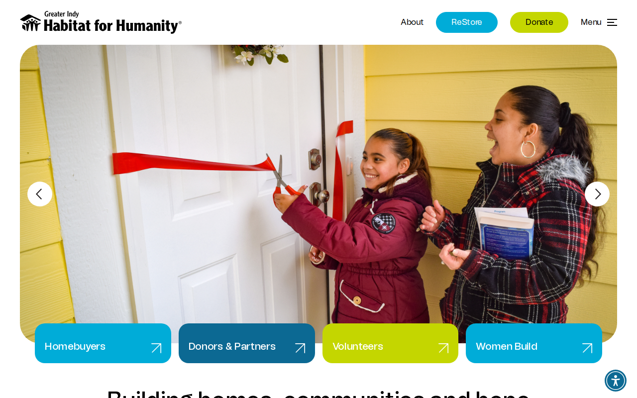 Habitat for Humanity ReStore website preview