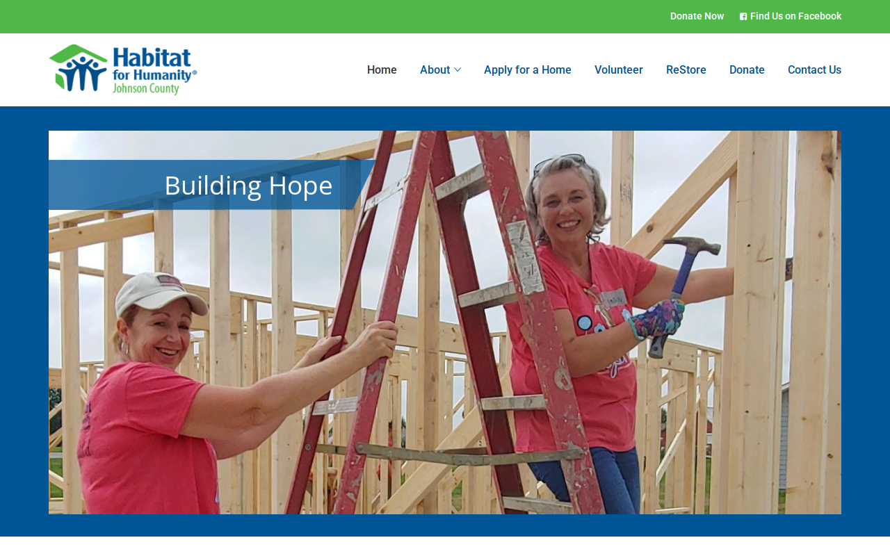 Habitat for Humanity ReStore website preview
