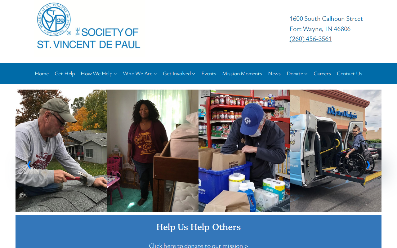 Saint Vincent de Paul Thrift Store website preview