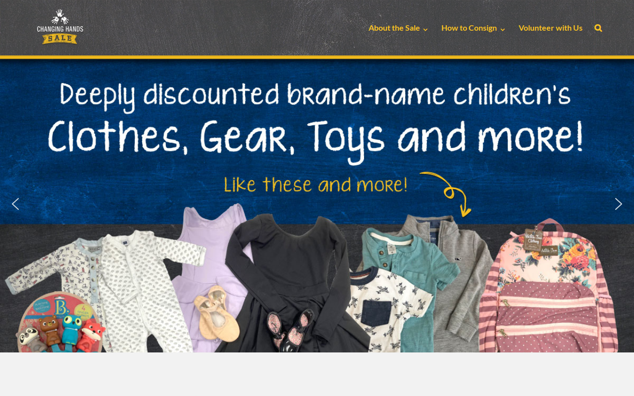 Changing Hands Sale website preview
