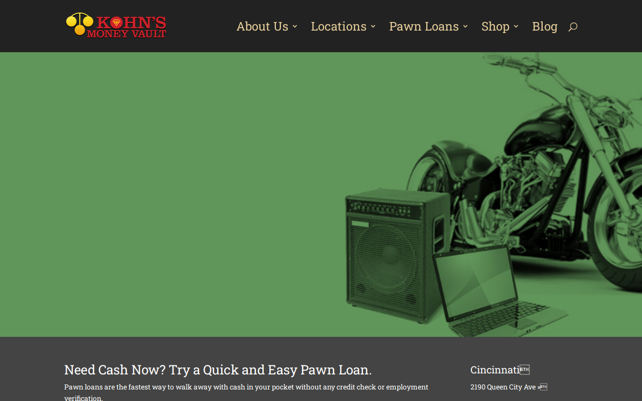 Kohn's Loan Company website preview