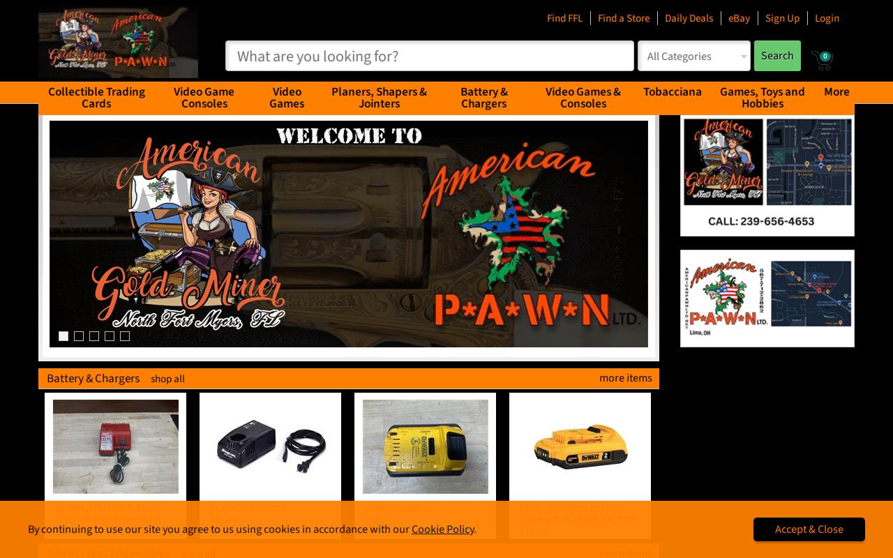 American Pawn ltd website preview