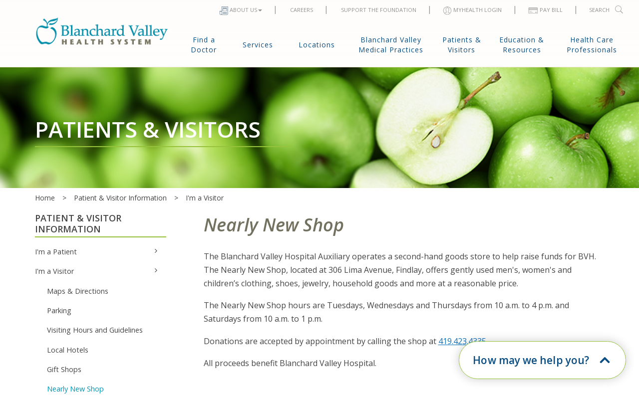 Nearly New Shop website preview
