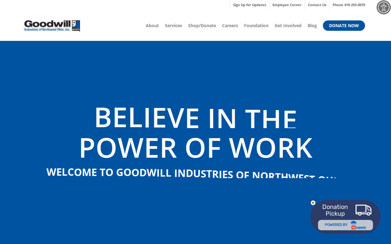 Goodwill website preview