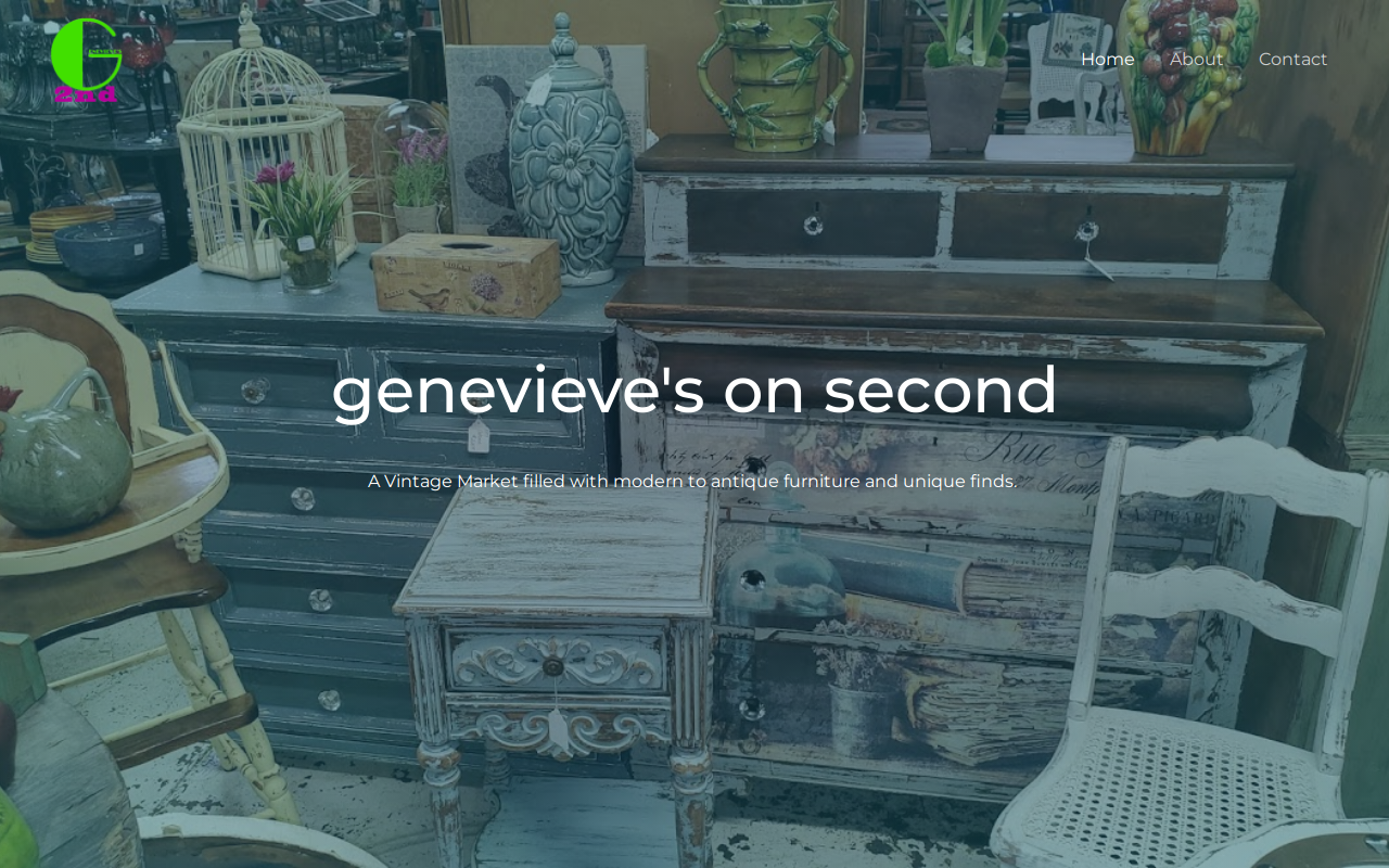 Genevieve's on second website preview
