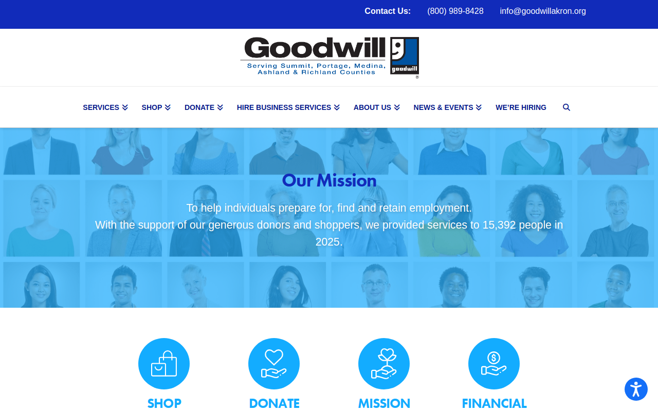 Goodwill website preview