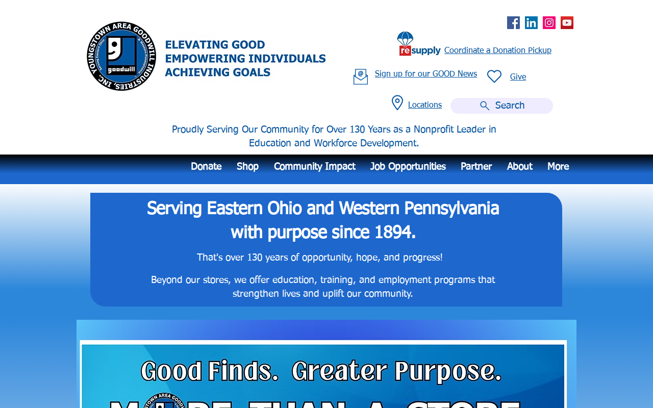 Goodwill website preview