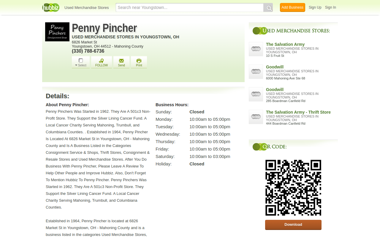 Penny Pinchers website preview