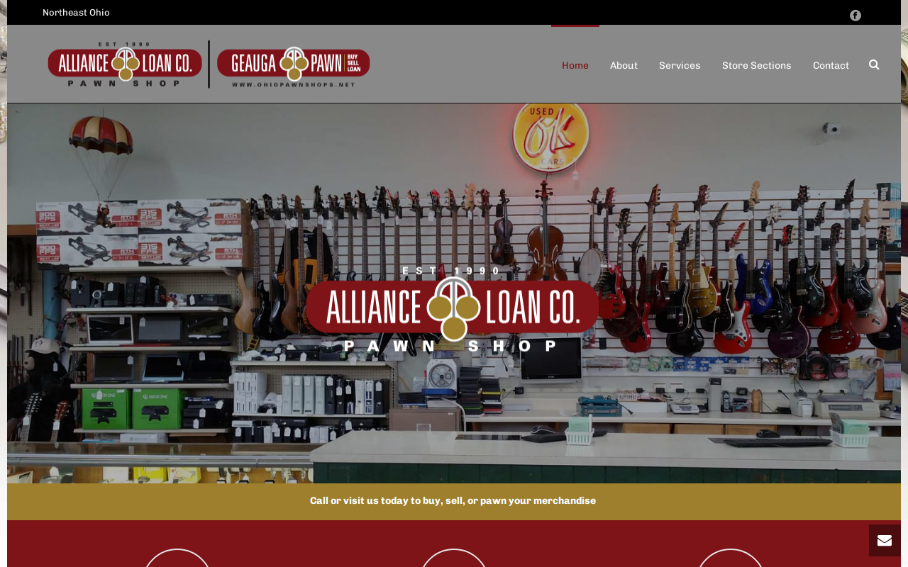 Geauga Pawn website preview