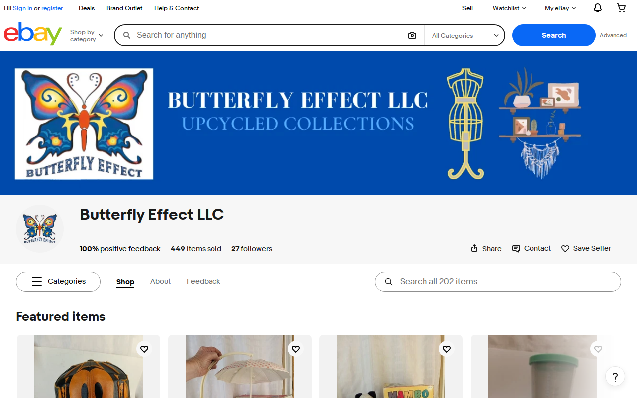 Butterfly Effect website preview