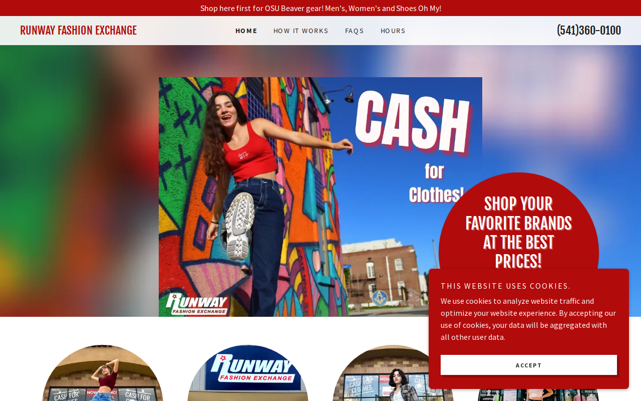 Runway Fashion Exchange website preview