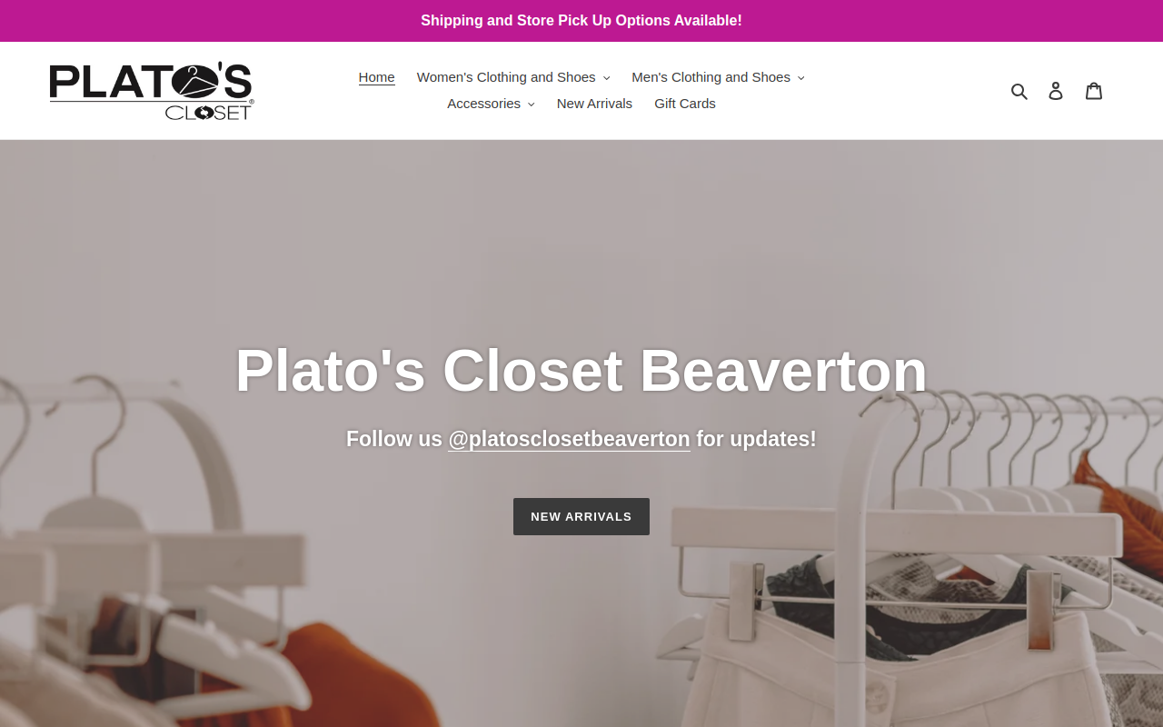 Plato's Closet website preview