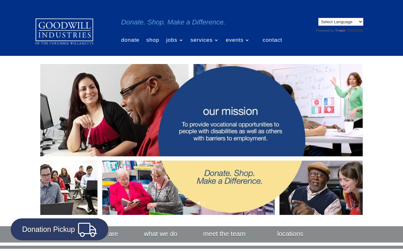 Goodwill website preview