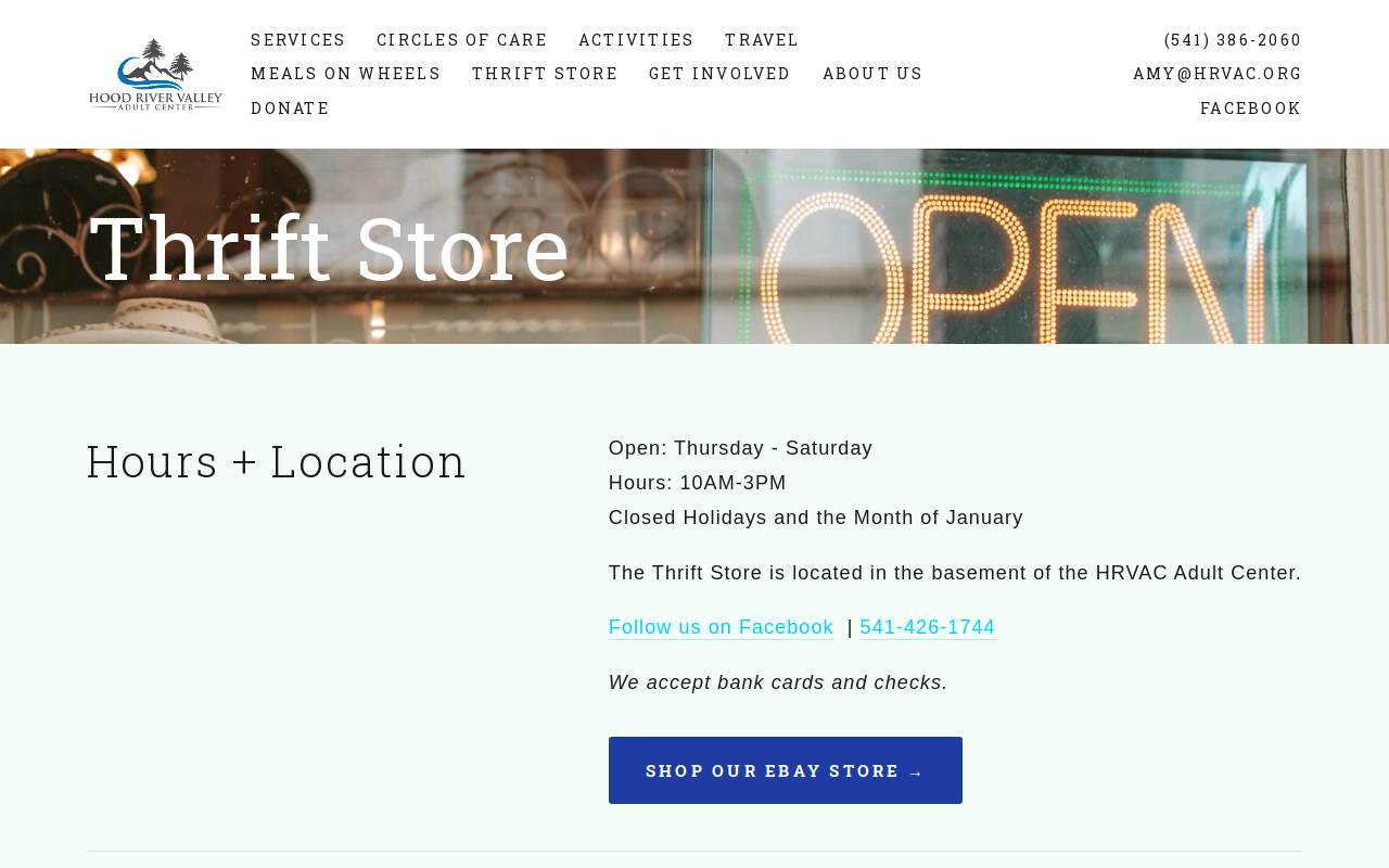 Basement Thrift Store website preview