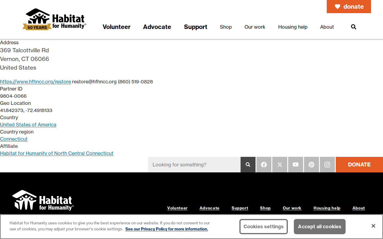 Habitat for Humanity ReStore website preview