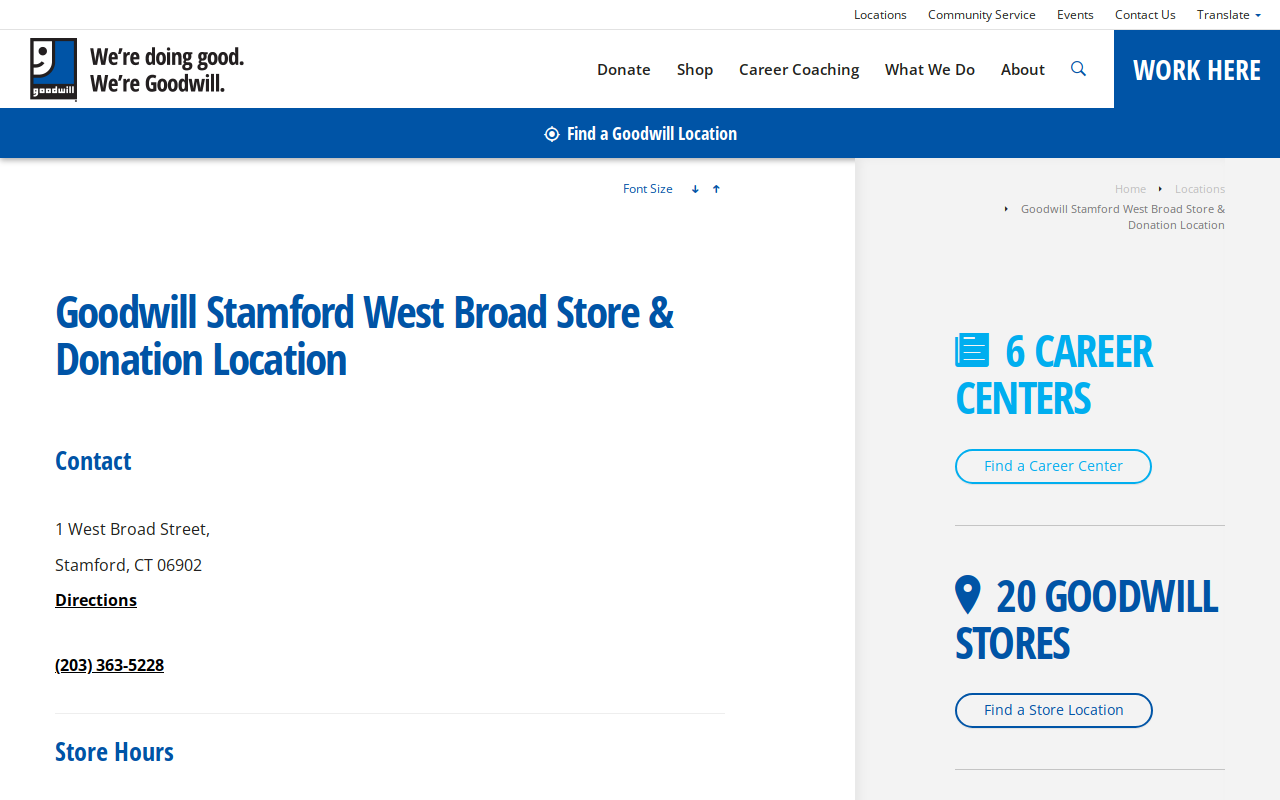 Goodwill website preview