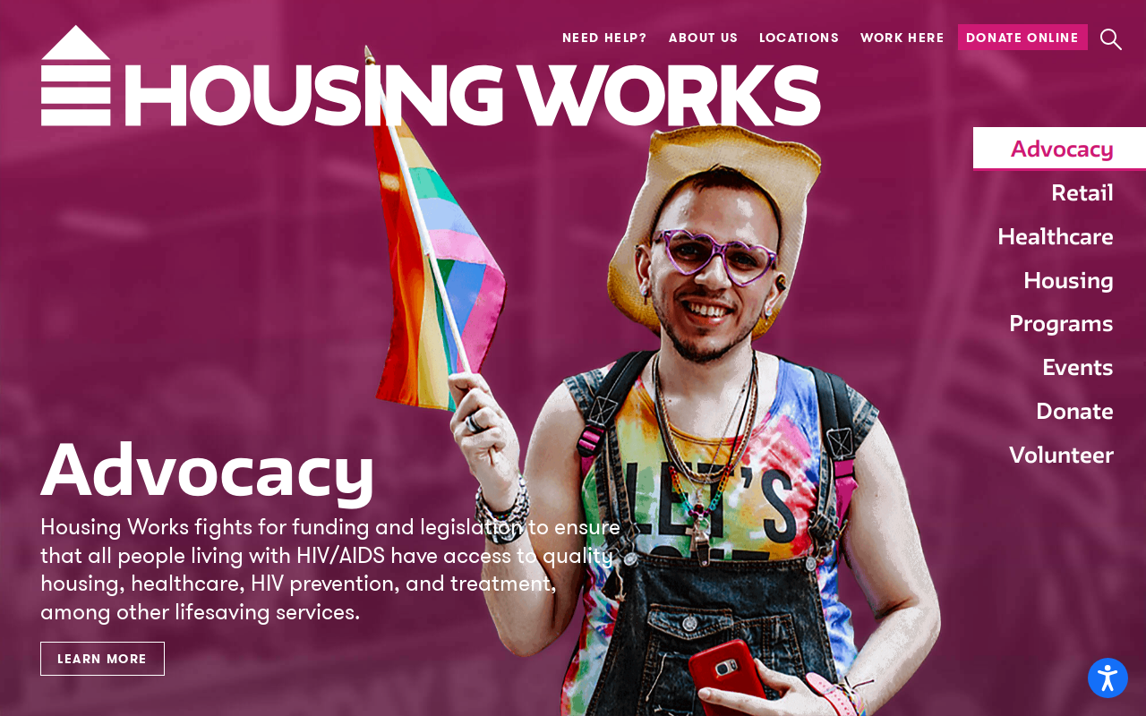 Housing Works website preview