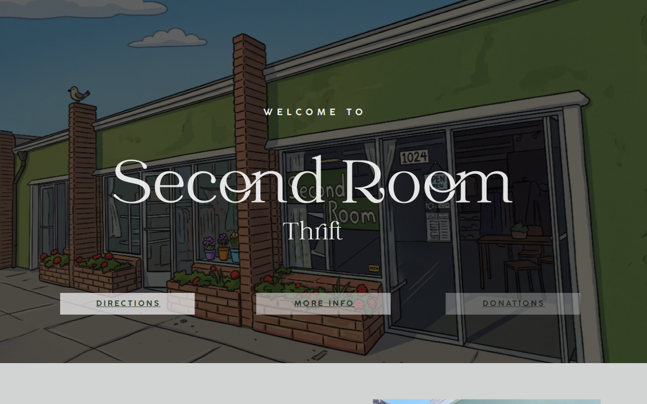 Second Room website preview